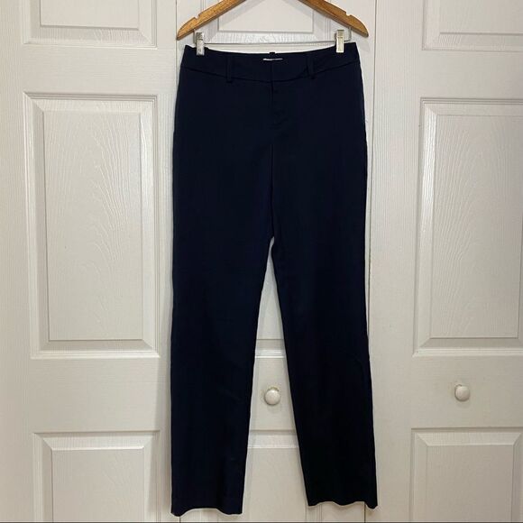 Merona Stretch Straight Navy Blue Work Pants - Picture 4 of 12